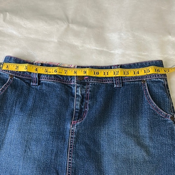 Lilly Pulitzer Blue Mini Skirt Casual Embroidered - Picture 10 of 10